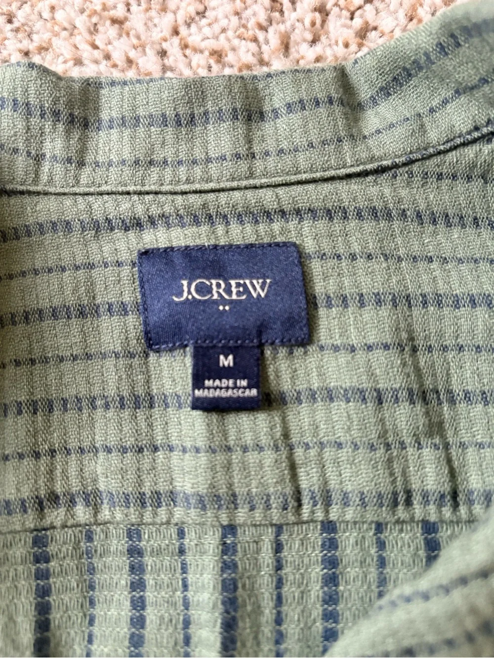 J.Crew Striped Button Down Top, size M